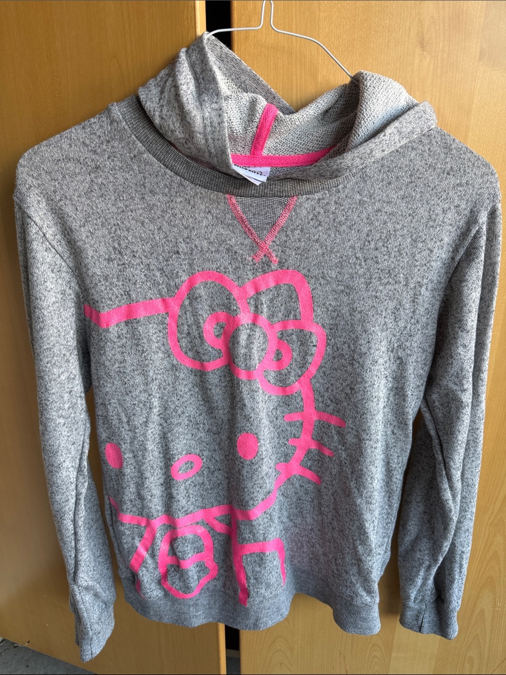 Hello Kitty Gray Sweatshirt with Pink Graphic